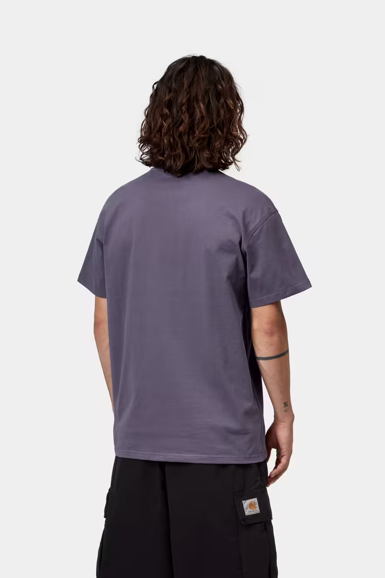 Carhartt WIP American Script T-shirt Shady Purple - 2