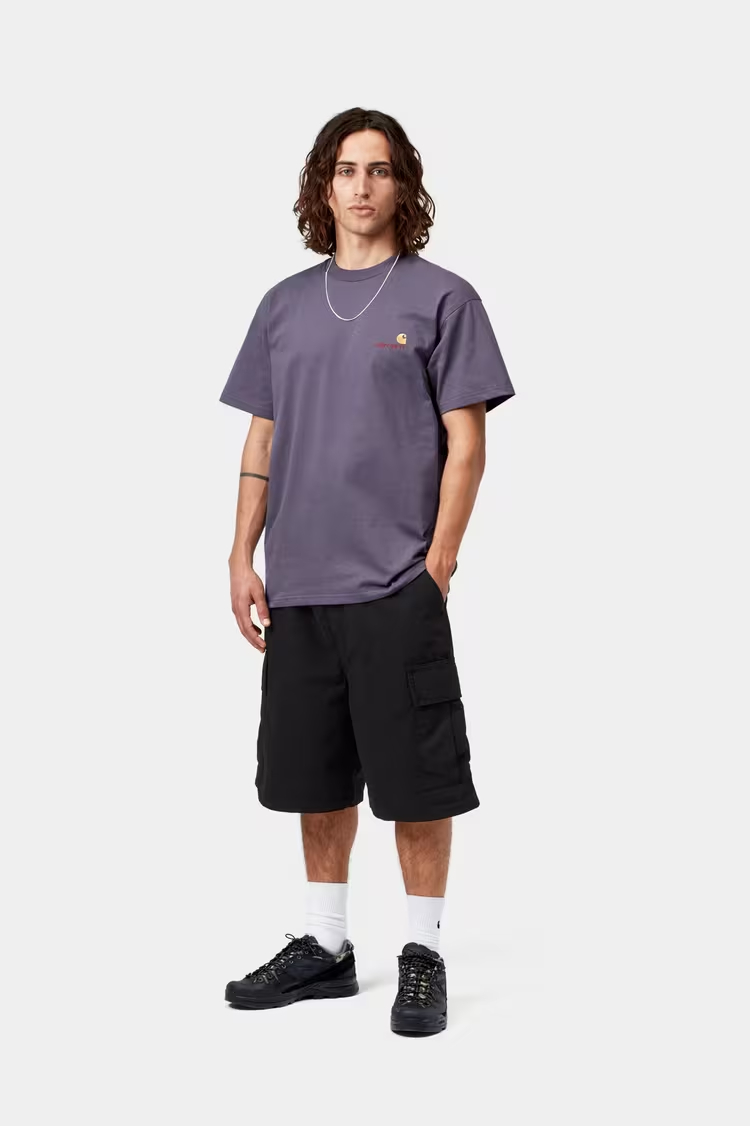 Carhartt WIP American Script T-shirt Shady Purple - 3