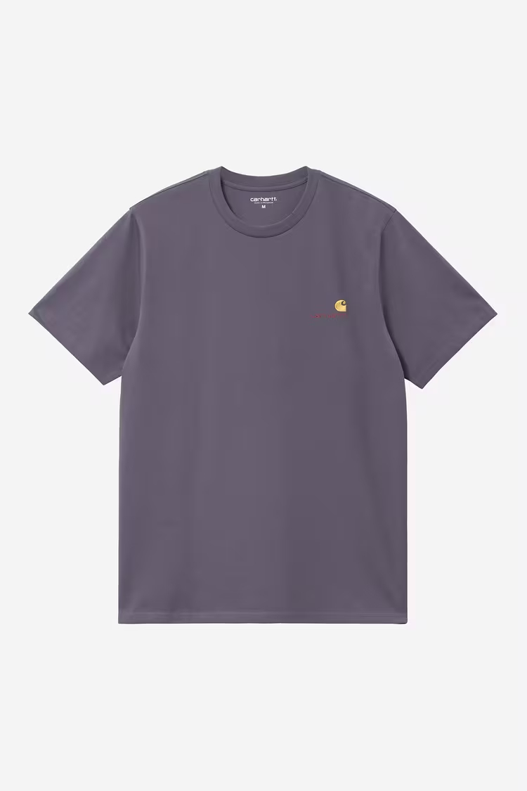 Carhartt WIP American Script T-shirt Shady Purple - 4