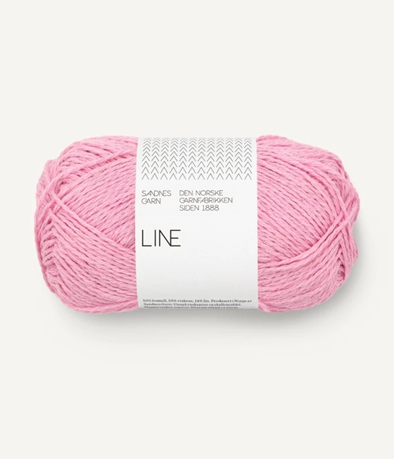 4813 pink lilac line sandnes garn lin bomull bambu