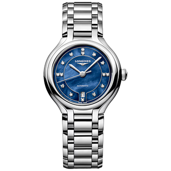 Longines Primaluna blå pärlemor med diamant index 30