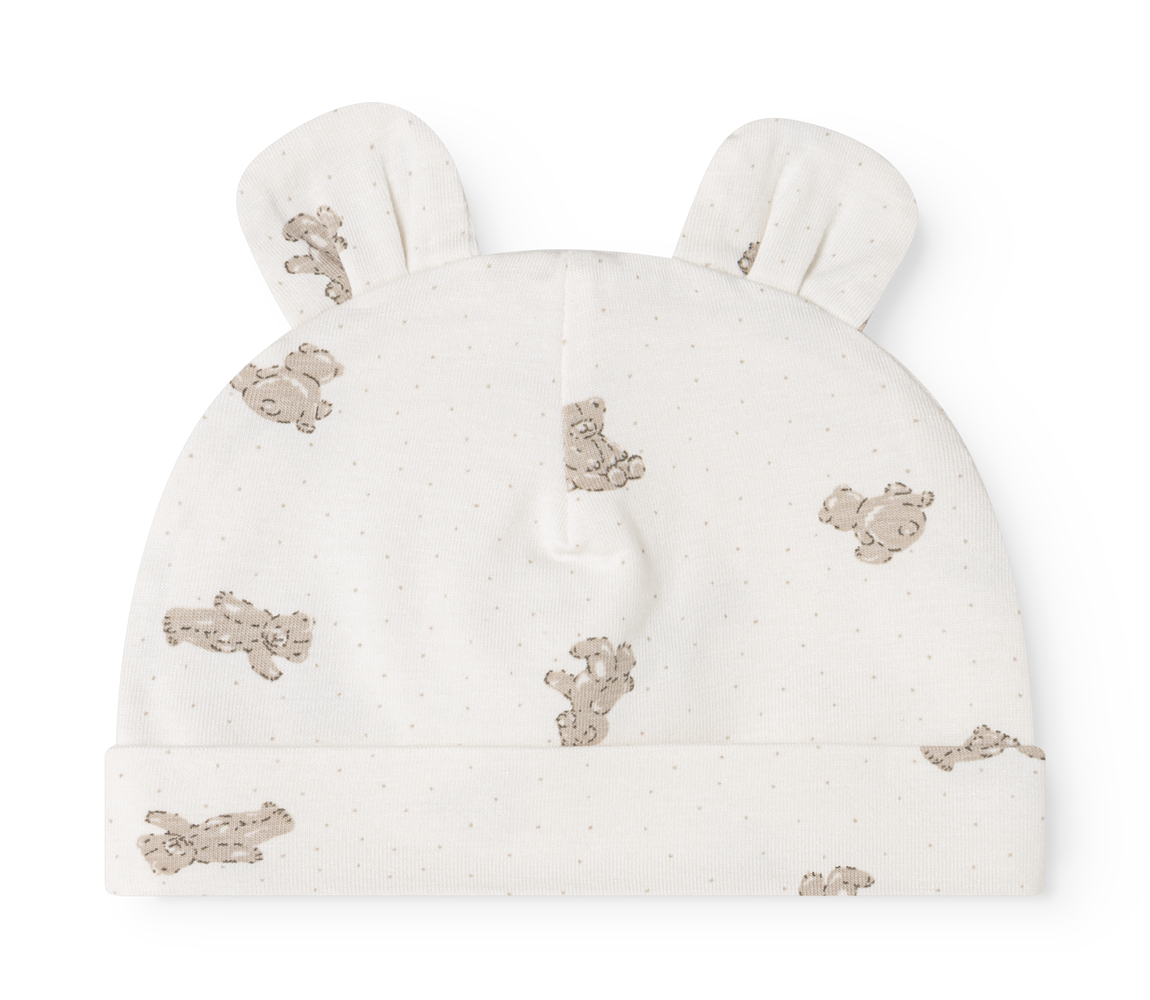Aiko Ear Teddybears Modal Smooth Print - 2