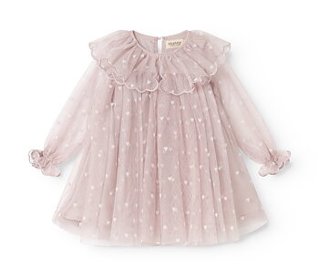 Dera B Cloud Gray Hearts Ballerina