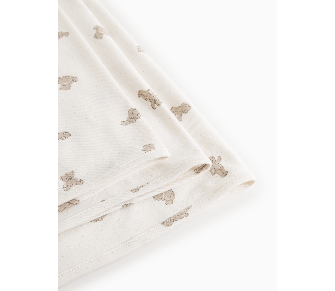 Alida Teddybears Modal Smooth Print - 4