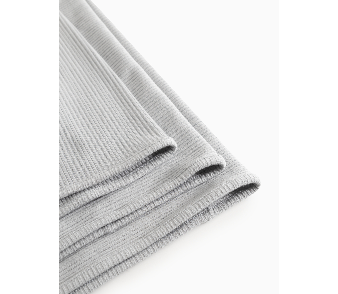 Alida Blue Haze Modal Pointelle Rib - 4