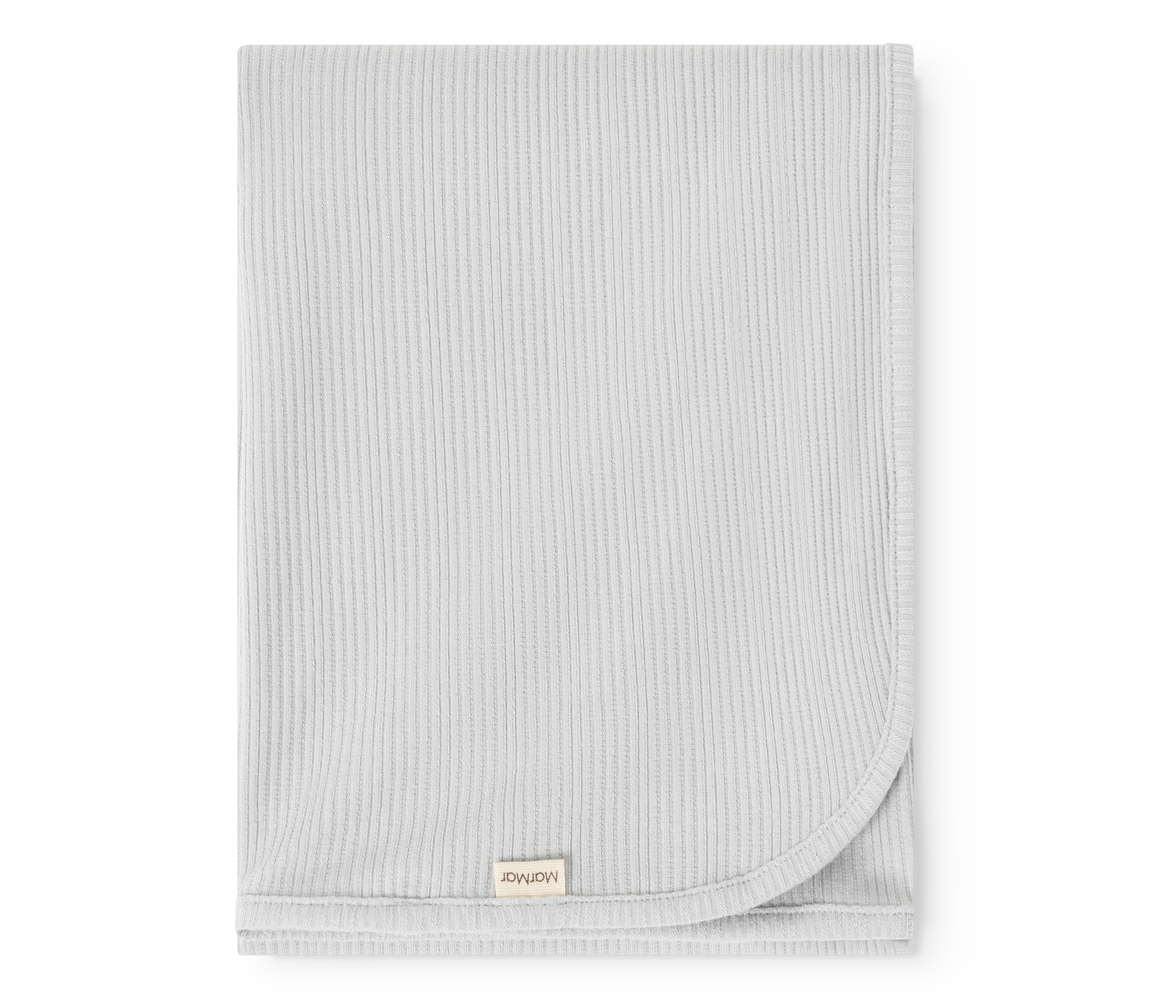 Alida Blue Haze Modal Pointelle Rib