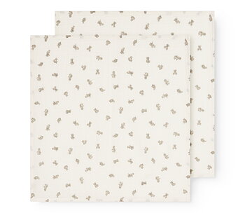 Ada (2-pack) Teddybears Bonded Muslin Print