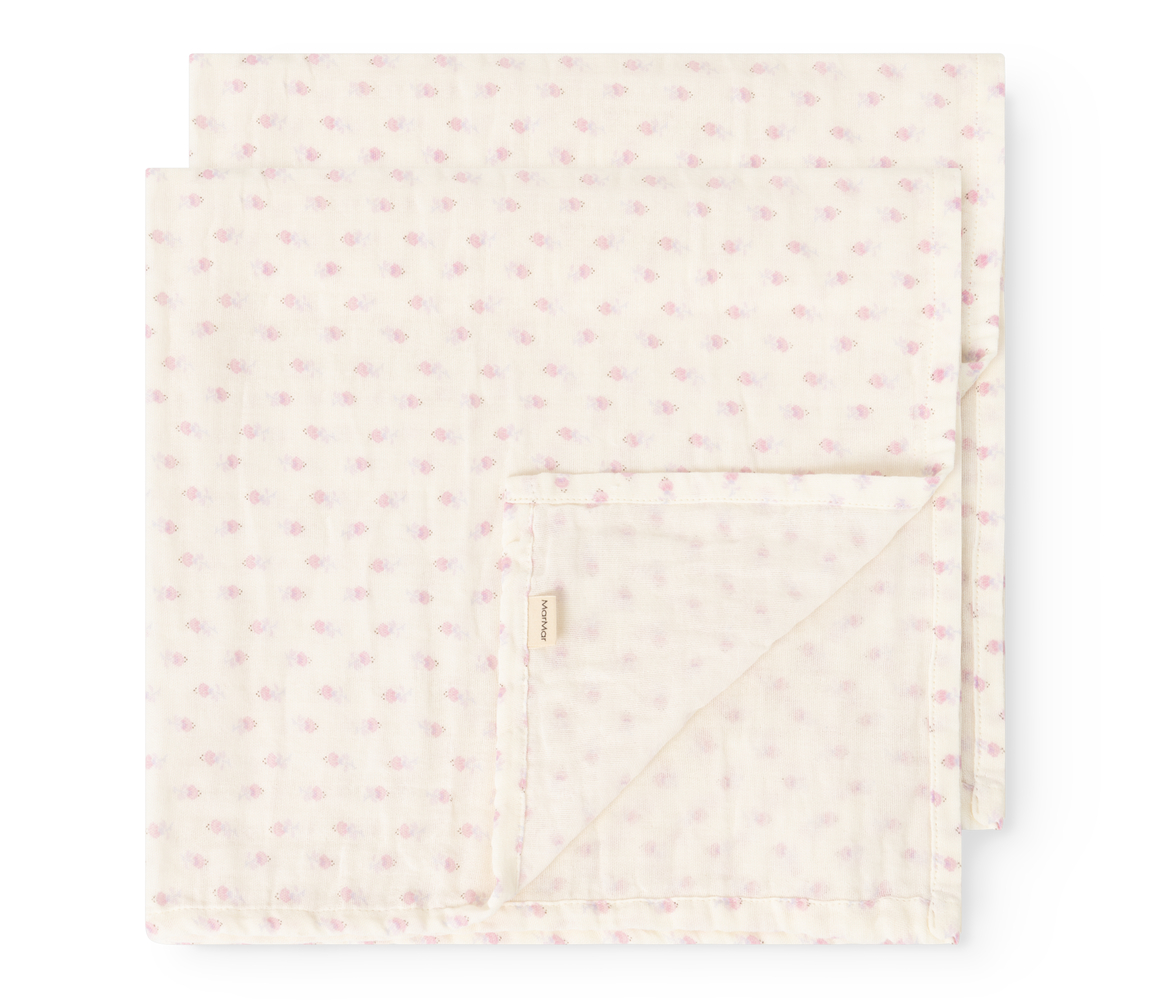 Ada (2-pack) Mini Bloom Bonded Muslin Print - 2