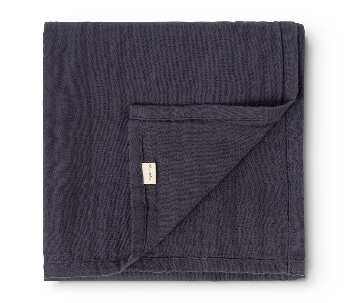 Swaddle Blue Bonded Muslin