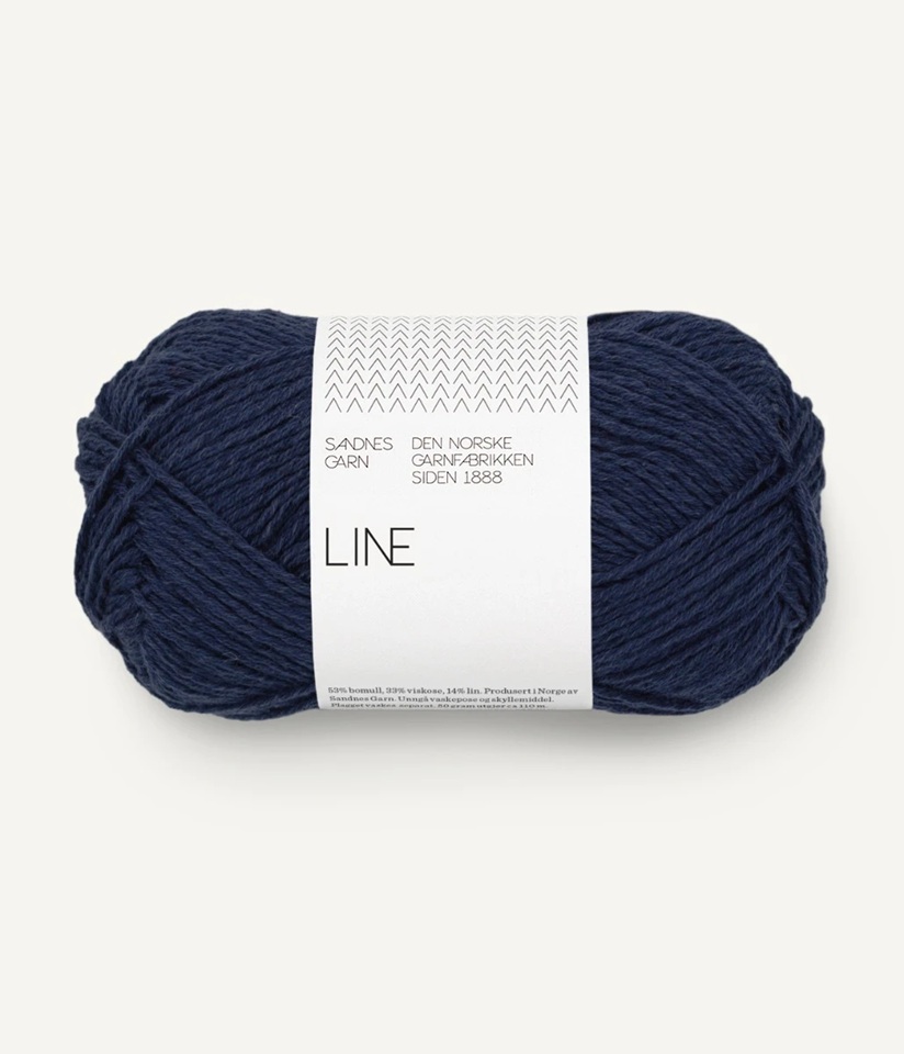 6073 seaside navy line sandnes garn lin bomull viscos
