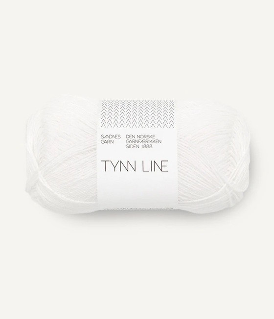 1001 vit tynn line sandnes garn bomull lin viscos