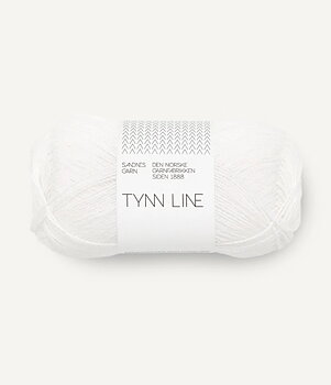 1001 vit tynn line sandnes garn bomull lin viscos
