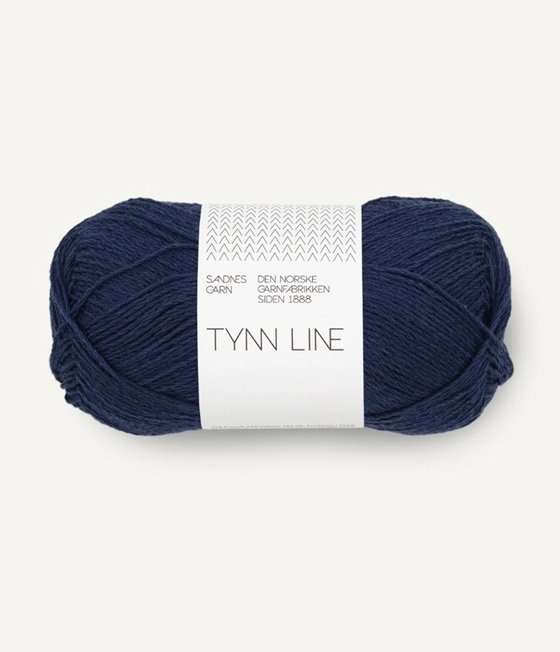 6073 seaside navy tynn line sandnes garn bomull lin viscos