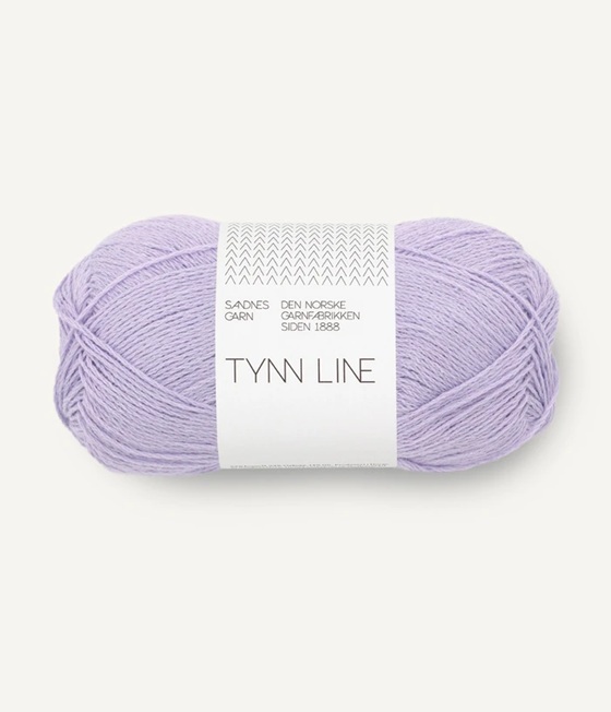 5223 lavender tynn line sandnes garn bomull lin viscos