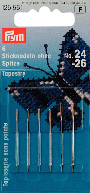  Cross Stitch Needles 124-26 PRYM561 for counted linen and Aida