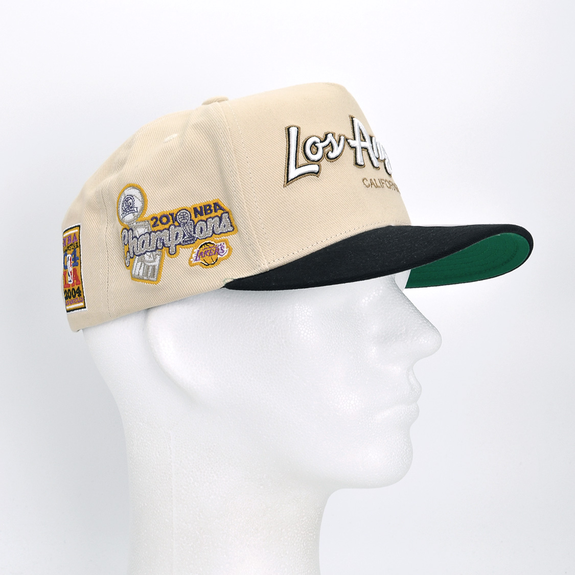 Mitchell & Ness - LA Script 2.0 Pro Crown LA Lakers Black/Sand - 4