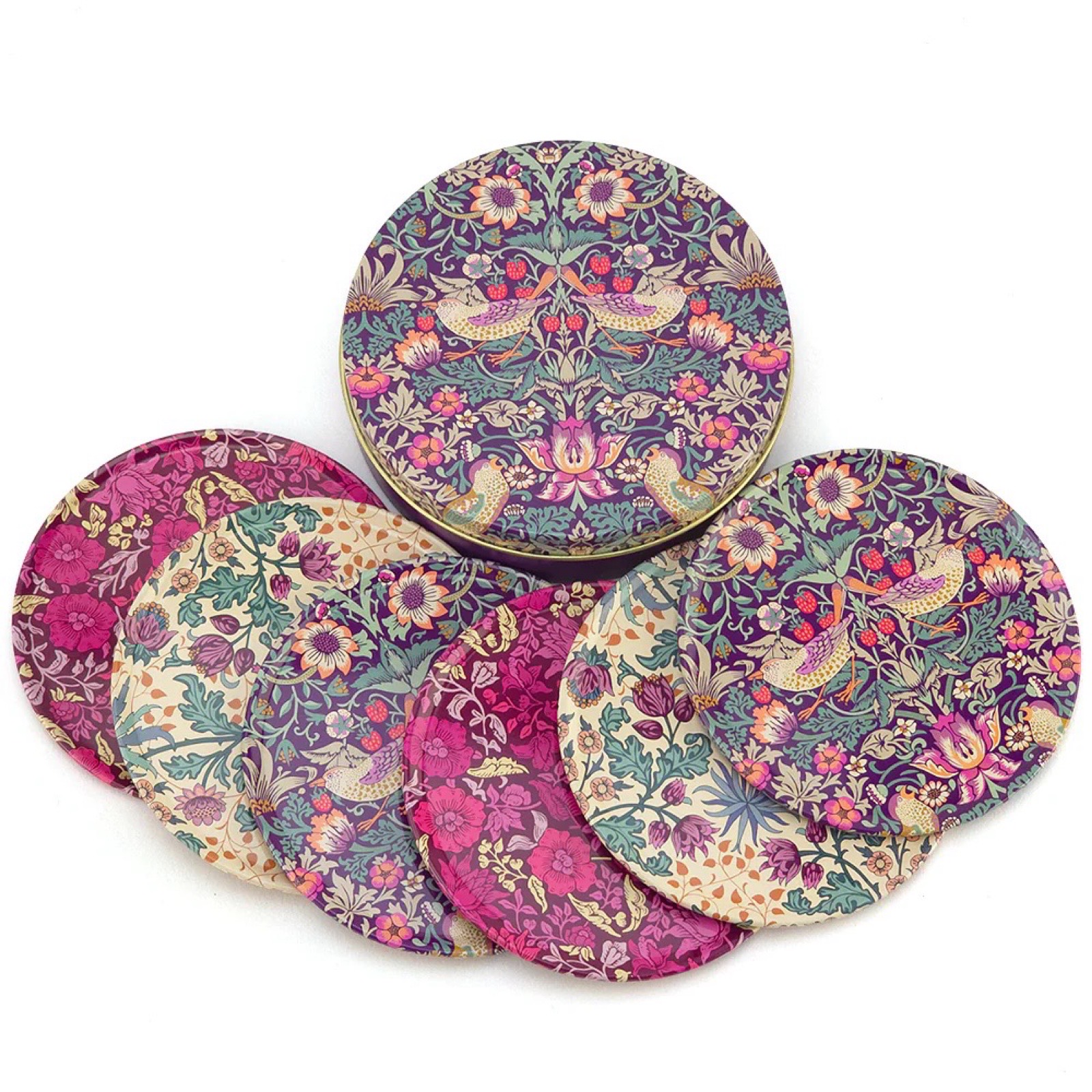 Coasters William Morris - 9,5 cm - 6 pcs - 2