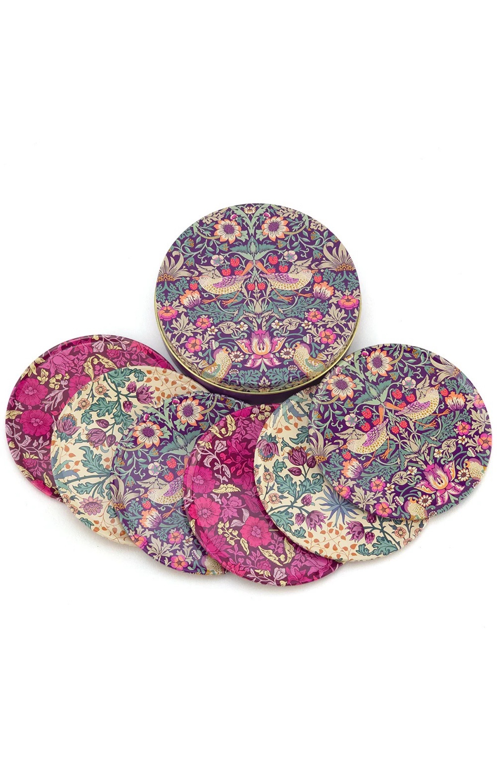 Coasters William Morris - 9,5 cm - 6 pcs