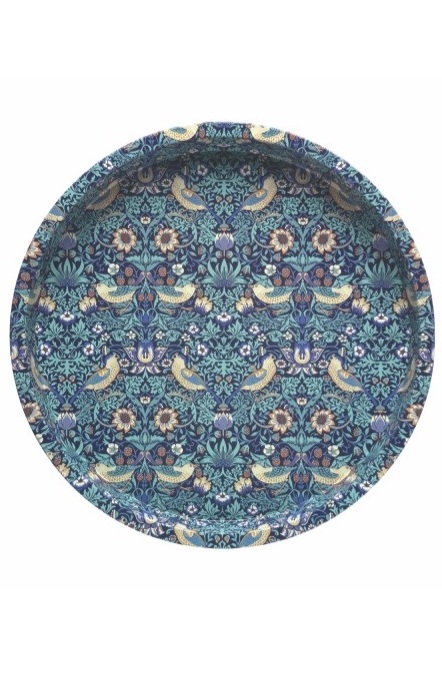 Round Tray - William Morris - Strawberry Thief - 30 cm