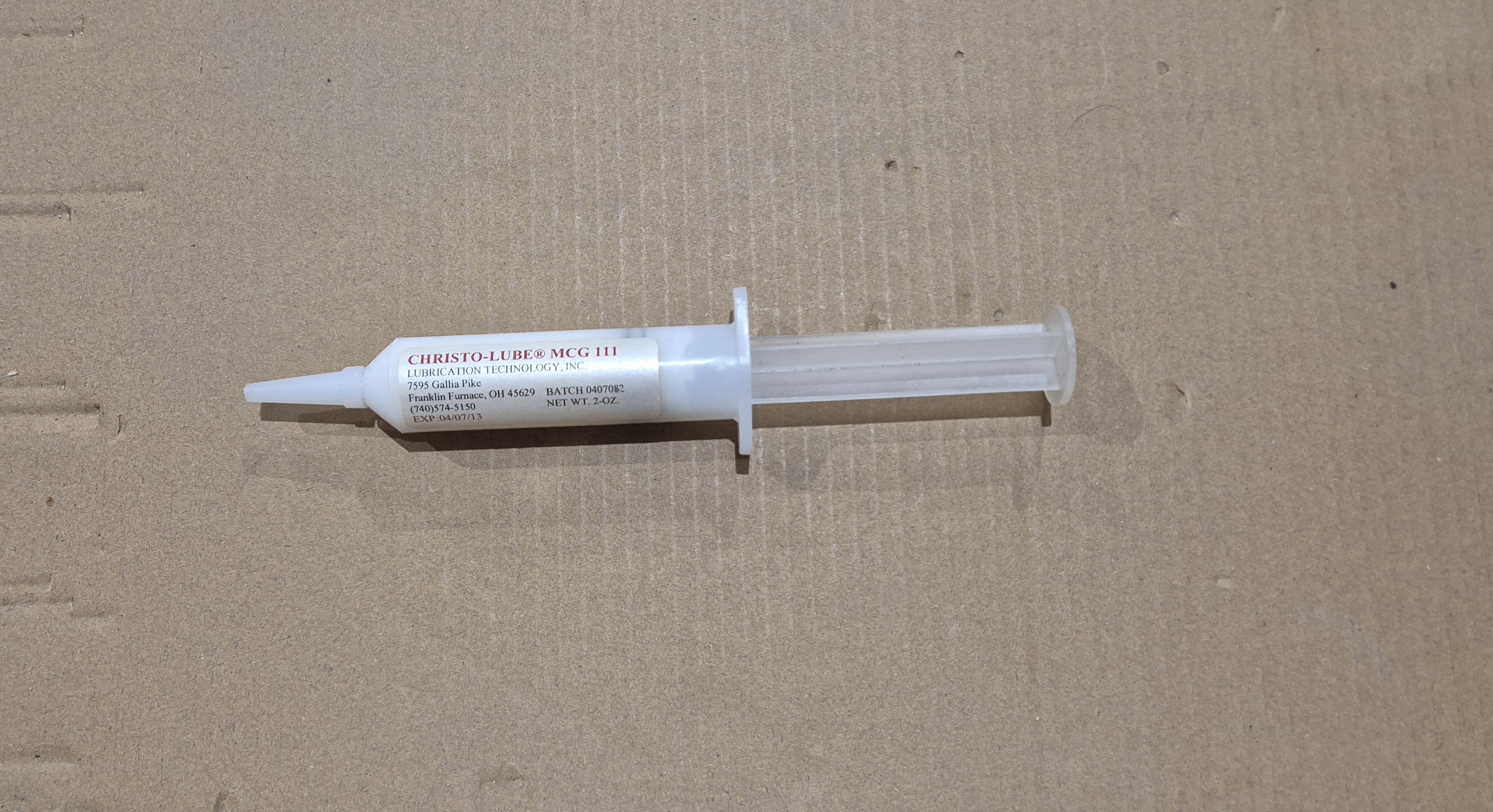 Christo lube MCG 111 *NY* - 2