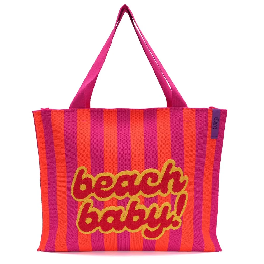 Tote bag Beach Baby