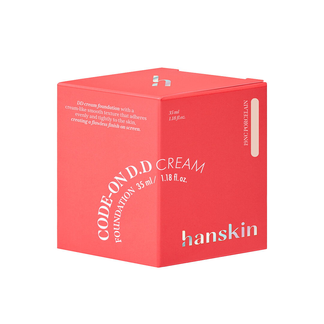 Hanskin Code-On DD Cream Foundation PORCELAIN 19NC 35ml