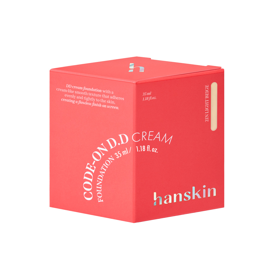 Hanskin Code-On DD Cream Foundation LIGHT BEIGE 21N 35ml - 2
