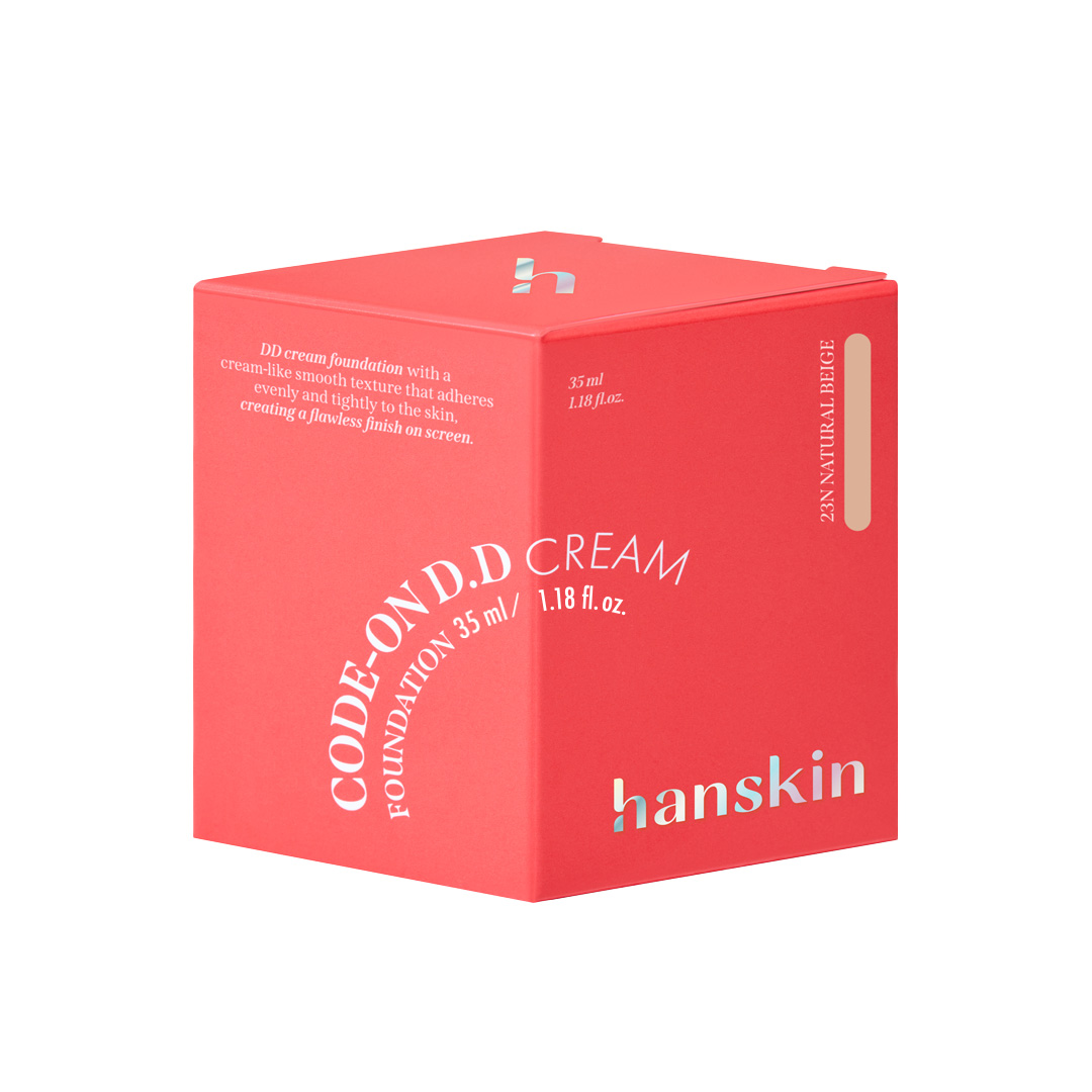 Hanskin Code-On DD Cream Foundation NATURAL BEIGE 23N 35ml - 2