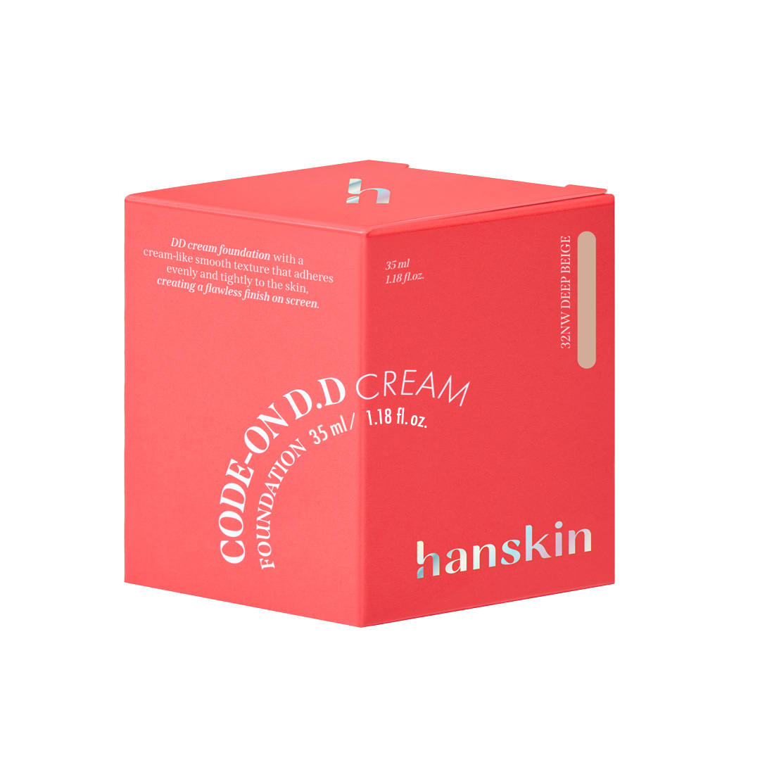 Hanskin Code-On DD Cream Foundation DEEP BEIGE 32NW 35ml - 2