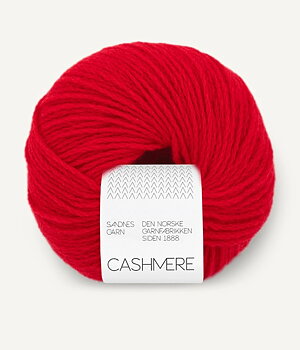 4219 röd cashmere sandnes garn