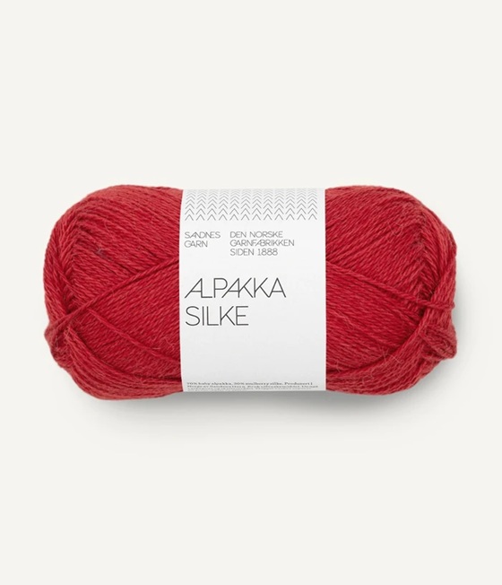 4135 heritage red alpakka silke sandnes garn