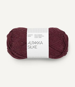 4372 burgundy alpakka silke sandnes garn