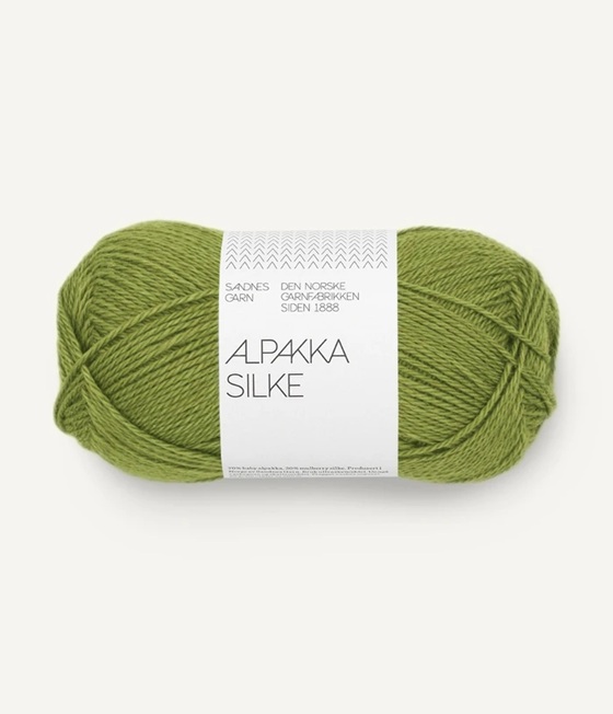 9564 matcha alpakka silke sandnes garn
