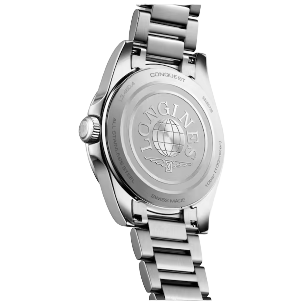 L3.460.4.09.6 Longines Conquest Quartz 2026, grön 34 baksida