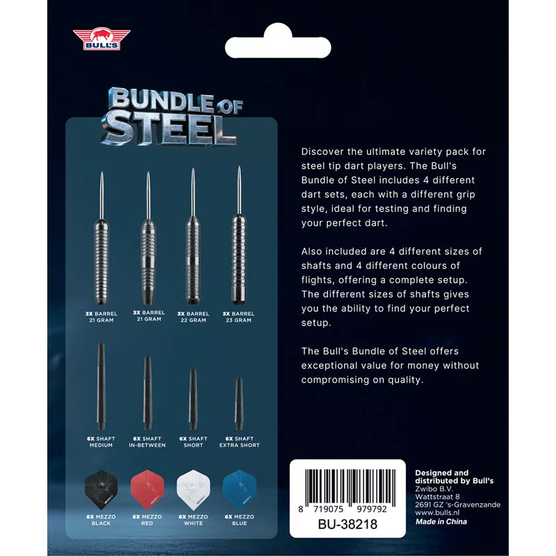 Bulls NL Darts – 4 Sets + Accessory Kit - 14