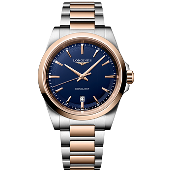 L3.860.3.98.7 Longines Conquest Quartz 2026, blå och roséguld  41