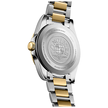 L3.860.3.52.7 Longines Conquest Quartz 2026, svart och guld 41 baksida