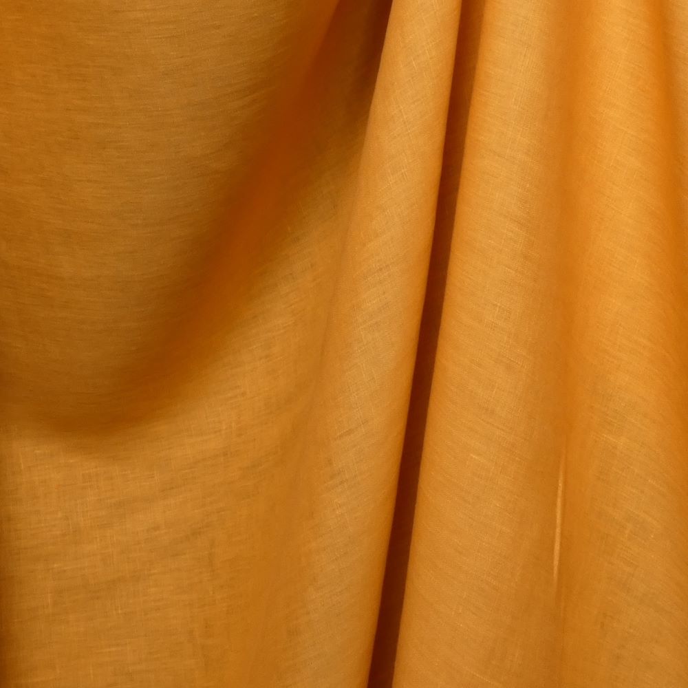 Elegant italienskt linnetyg – Mjukt orange - 2