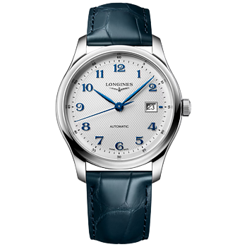 L2.950.4.73.2 Longines Master Collection 41 vit med alligatorband