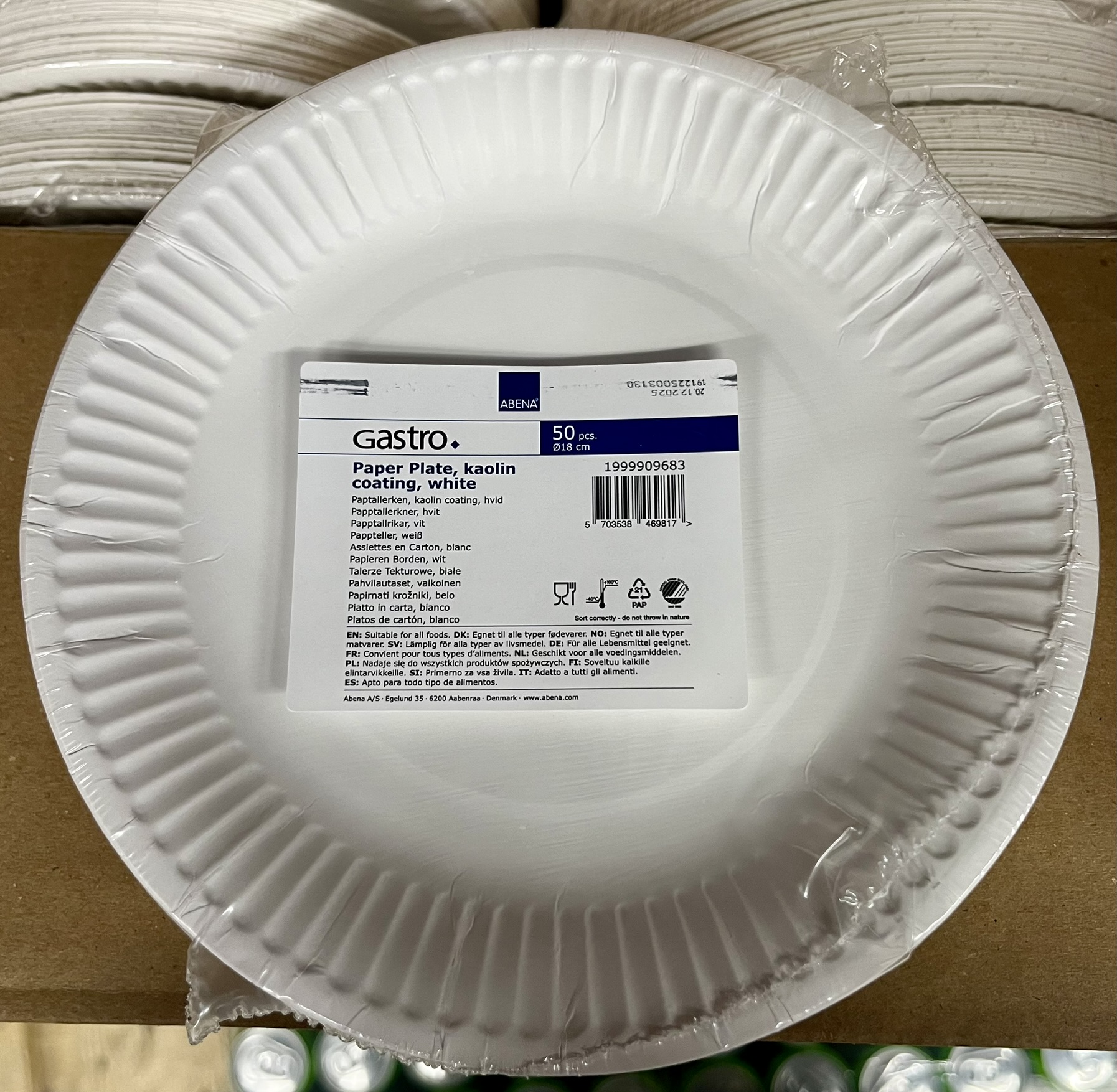 Gastro kartonkilautanen 18cm 50kpl