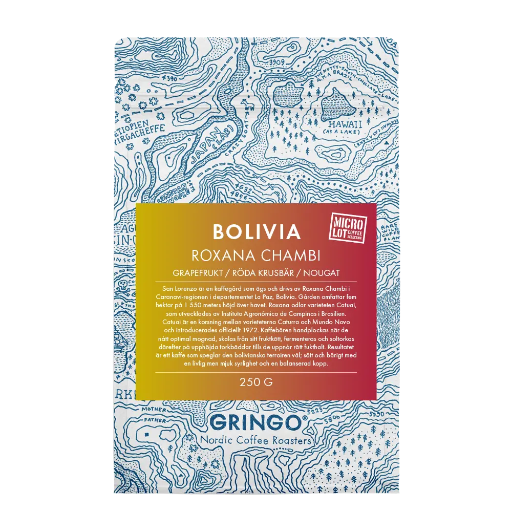 Gringo Nordic - Roxana Chambi - Bolivia - Ljusrostade hela kaffebönor - 250g