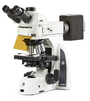 Euromex Delphi-X Observer DX.3153-APLi fluorescensmikroskop 40/100/200/400/1000×, trinokulärt