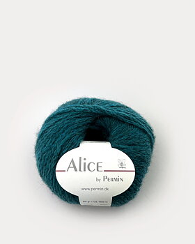886247 deep teal alice by permin alpacka garn