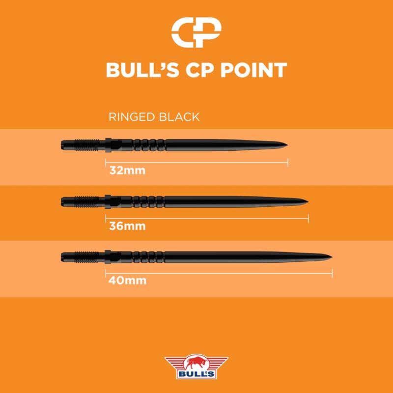 Bulls NL CP  Dart Points Ringed Grip Black 32mm - 4