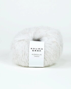 18166 natur tweed alpakka lin rauma garn