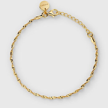 Syster P Herringbone Twisted armband guld onesize