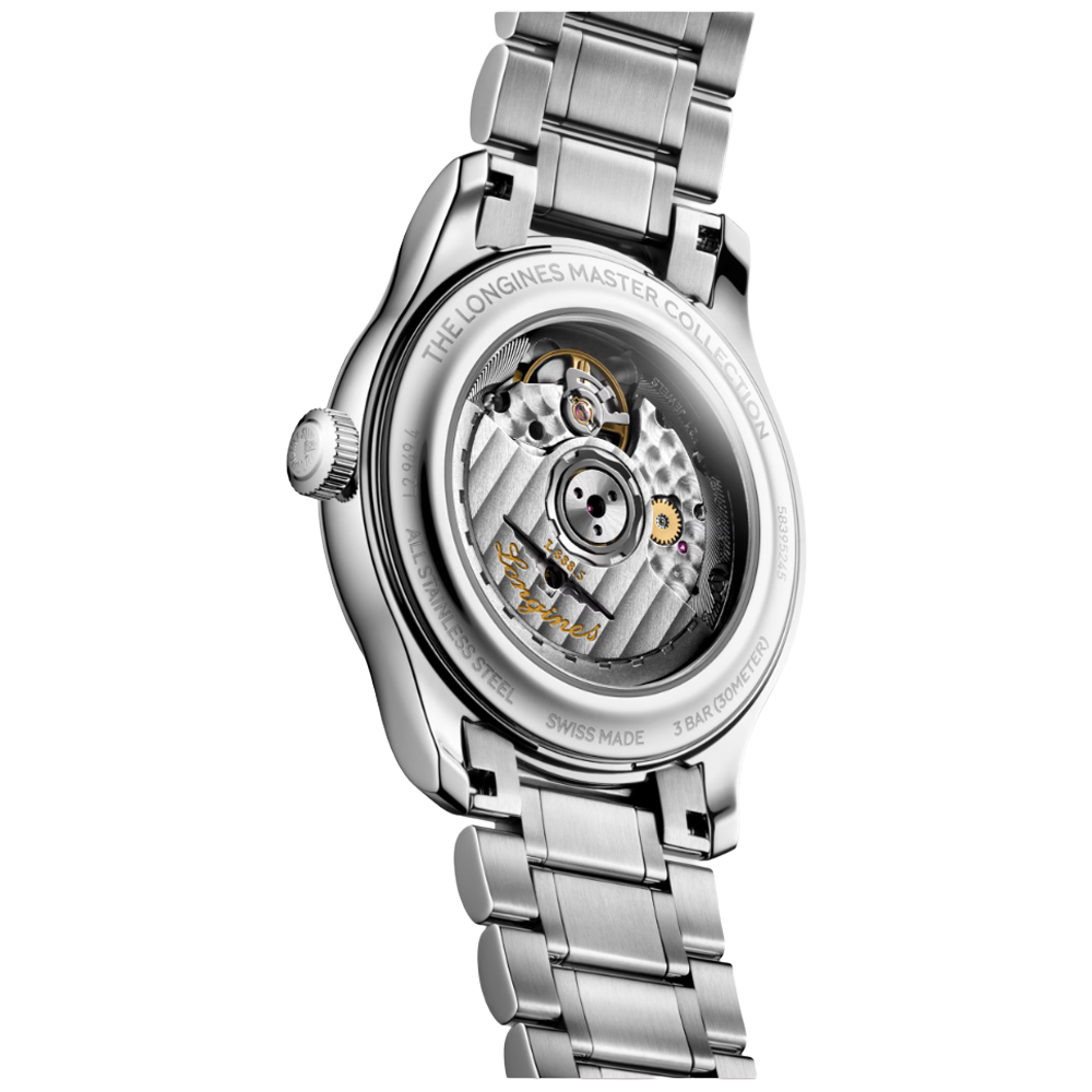L2.949.4.93.6 Longines Master Collection 39 blå baksida