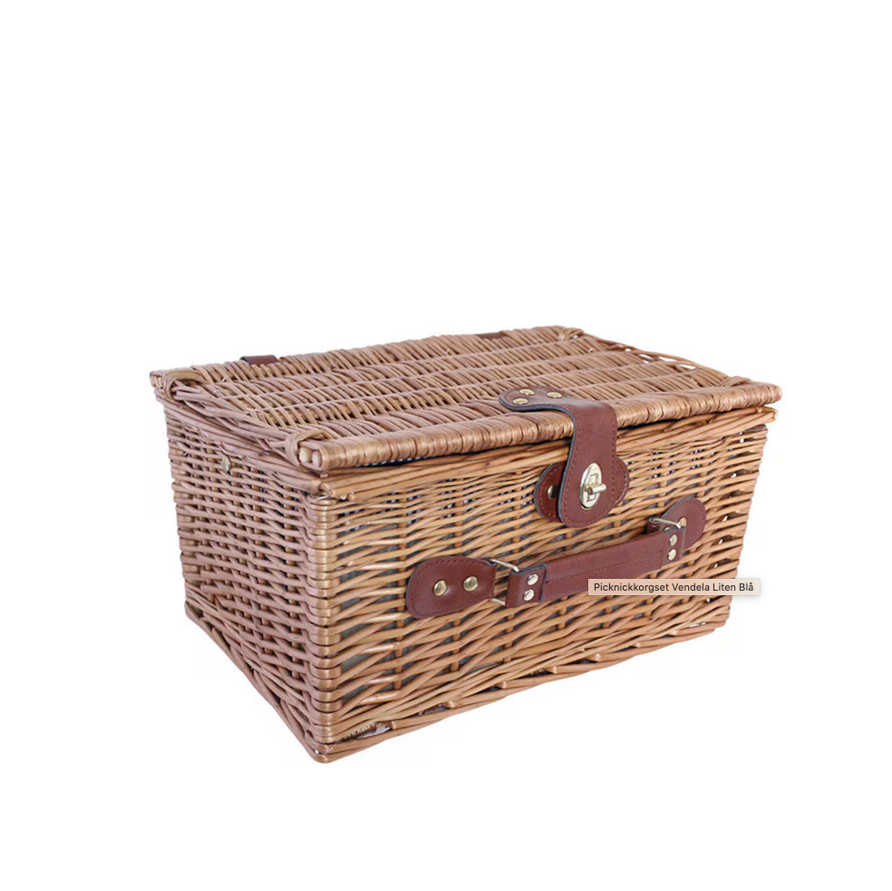 Picknickväska Vendela Liten Blå 38x26x19,5 cm - 2