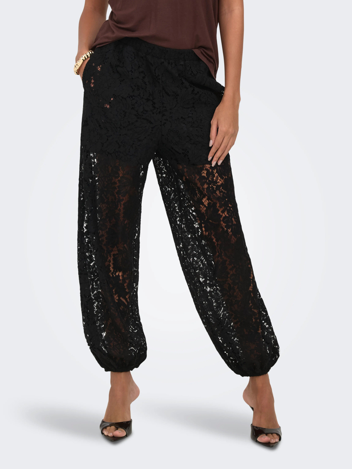 JDYJULIA LACE BALLOON PANT JRS Black - 7