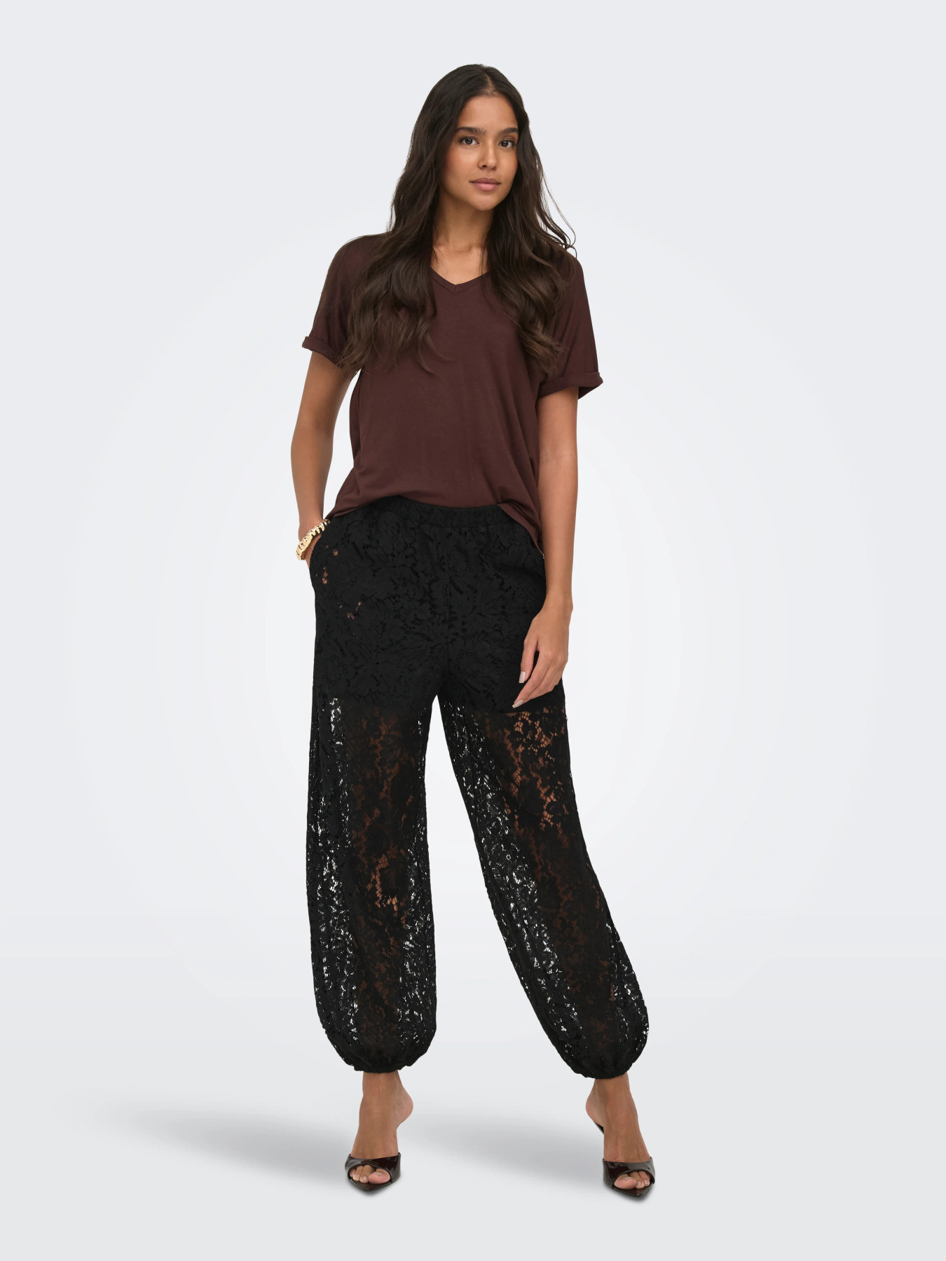 JDYJULIA LACE BALLOON PANT JRS Black - 5